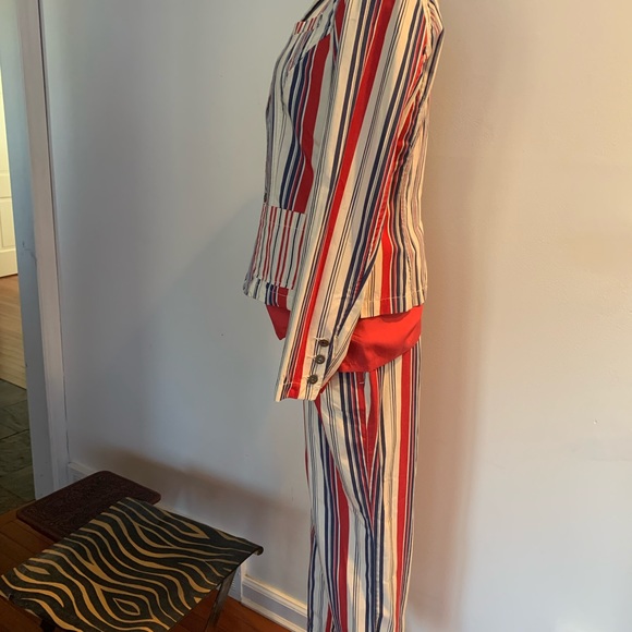 Rare vintage Tommy Hilfiger striped jacket & matching pants - Picture 5 of 9